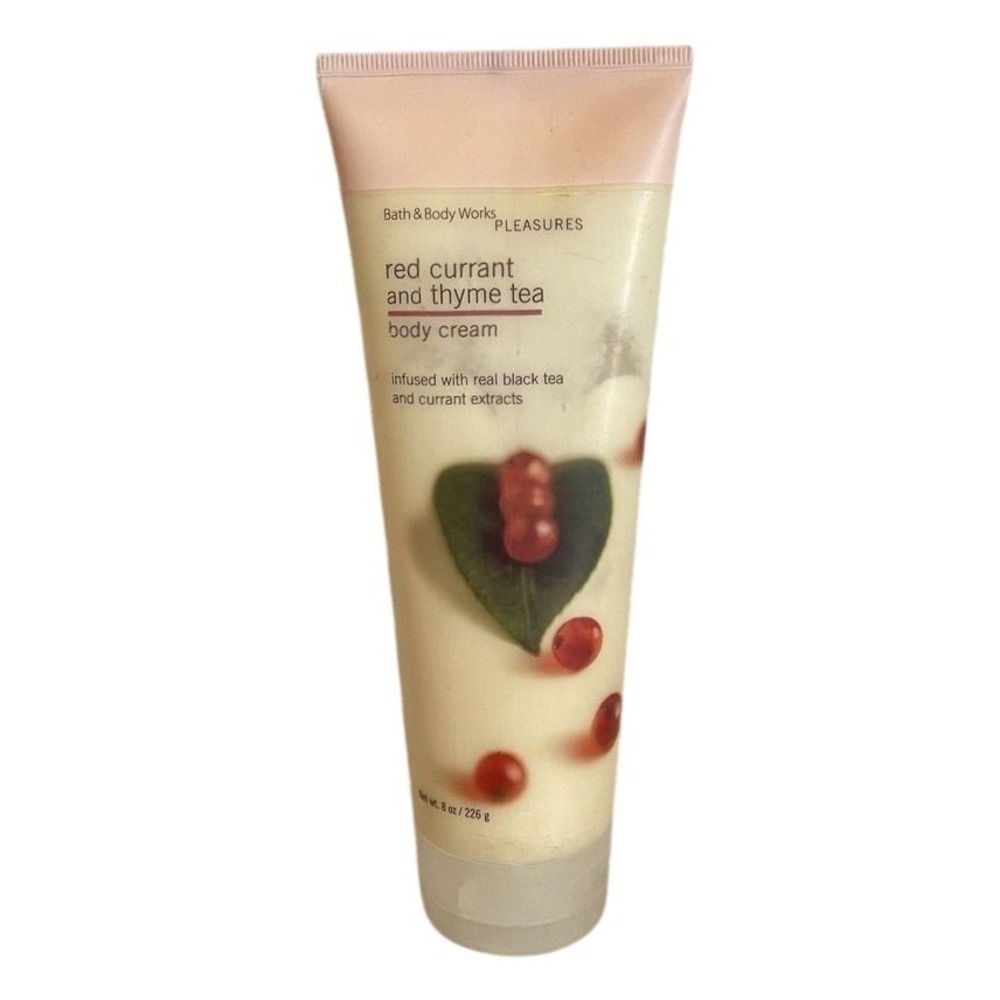Bath & Body Works Red Currant and Thyme Tea Lotion 8oz 50% USED